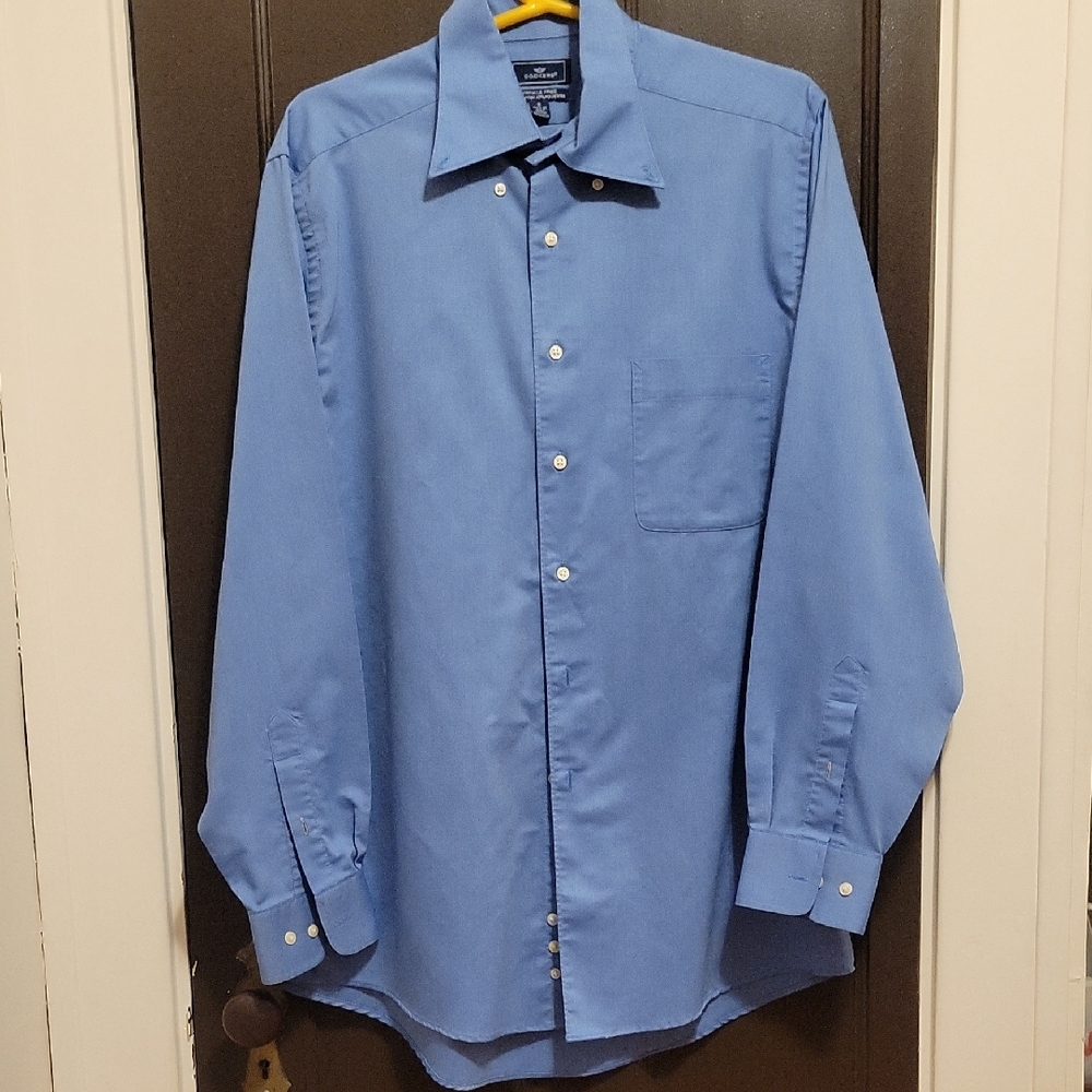 DOCKERS Blue Dress Shirt Size M